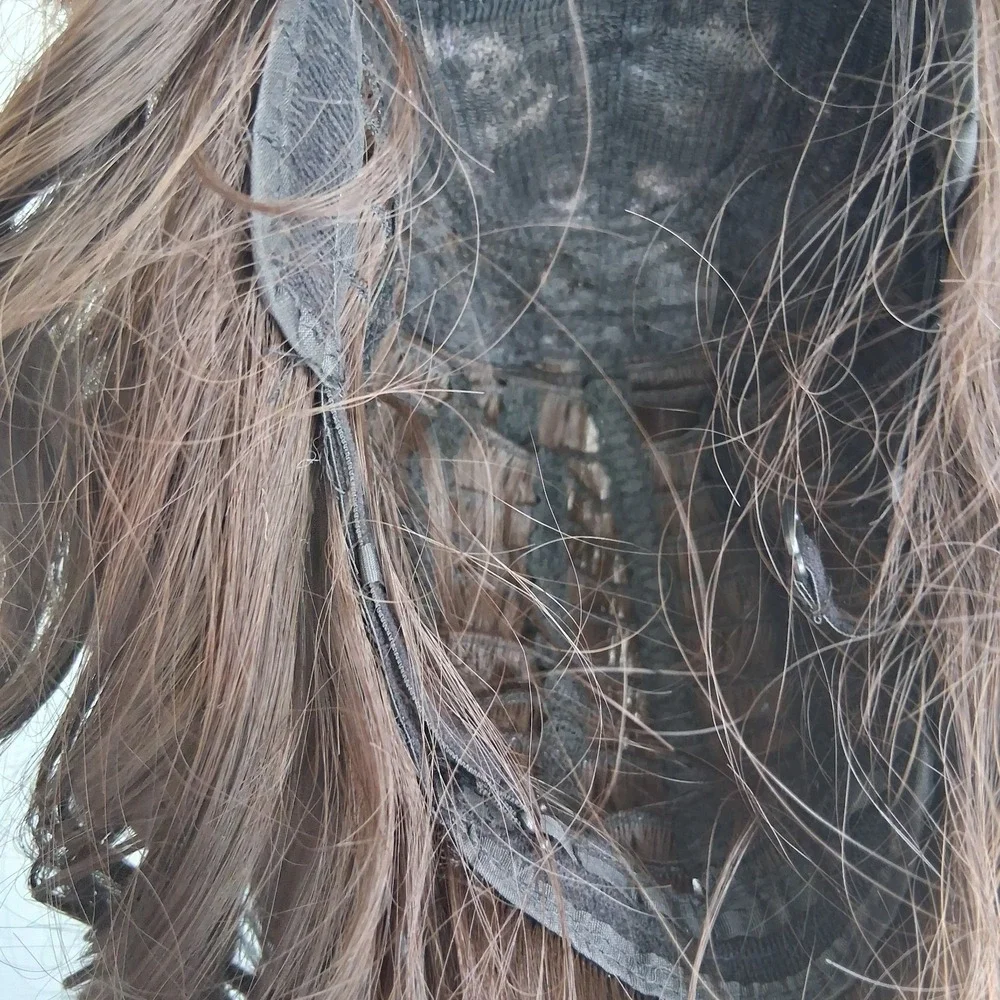 WIGS‎ Lot Of 3 With Bangs Blonde Redhead Brunette + Ponytail